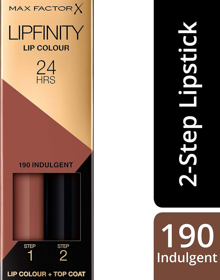 Max Factor Lipfinity Lip Colour Lipstick 4.2ml Shade No. 190 Indulgent