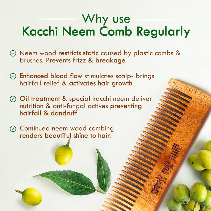 Nat Habit - Oil Treated Kacchi Neem Pocket Comb