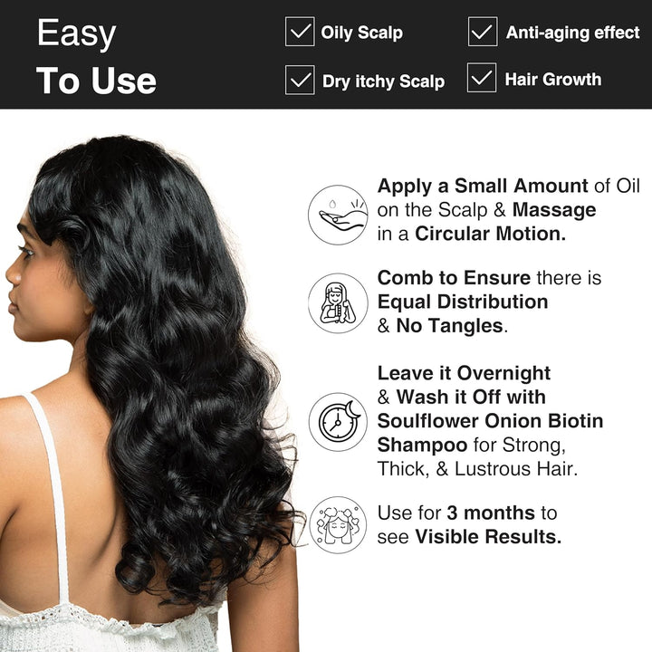 SoulFlower - Sesame Oil for Hair Loss Due to Thinning 225ml