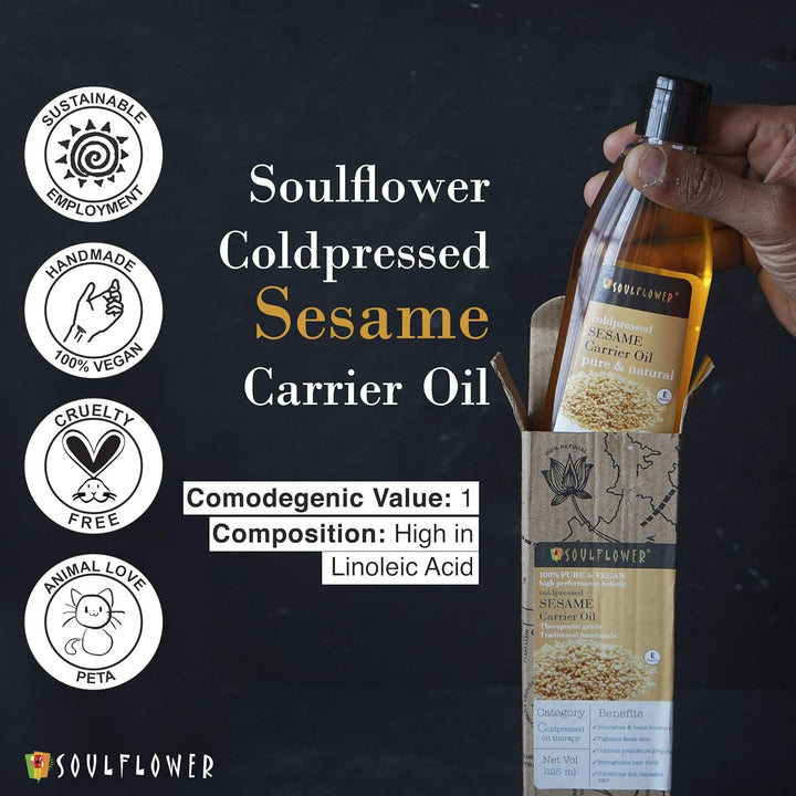 SoulFlower - Sesame Oil for Hair Loss Due to Thinning 225ml