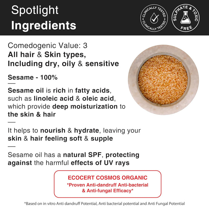 SoulFlower - Sesame Oil for Hair Loss Due to Thinning 225ml