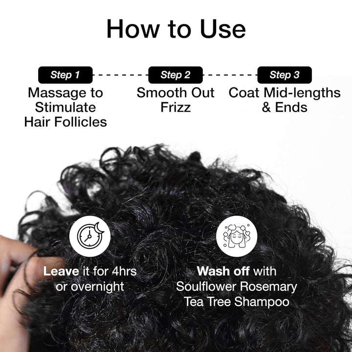 SoulFlower - Rosemary Lavender Hair Growth Oil for Healthy and Nourished Hair 225ml