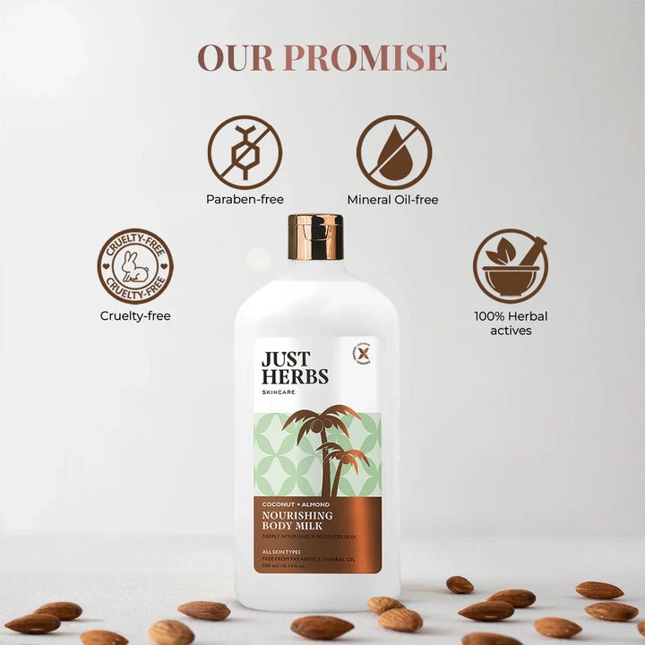 Just Herbs - Nourishing Body Milk with Coconut and Almond 300ml
