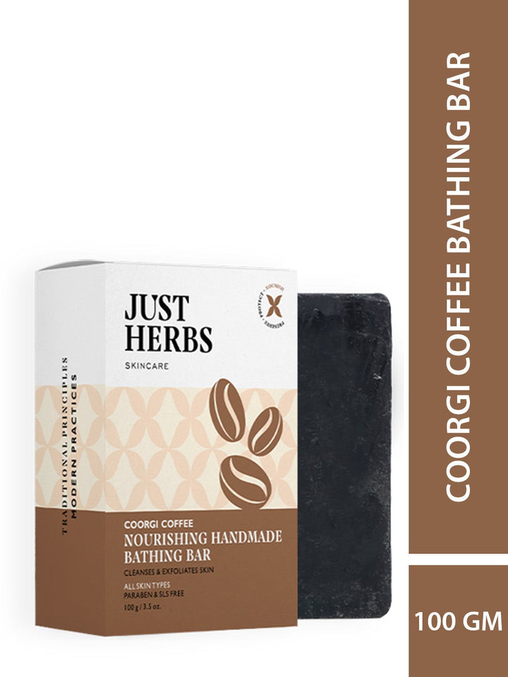 Just Herbs - Coorgi Coffee Nourishing Handmade Bathing Bar 100g