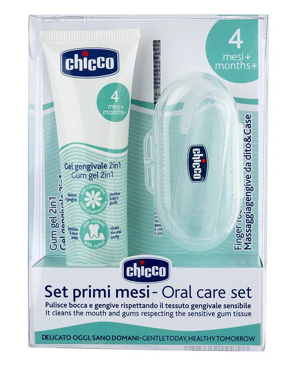 Chicco Gum Gel And Finger Toothbrush Set