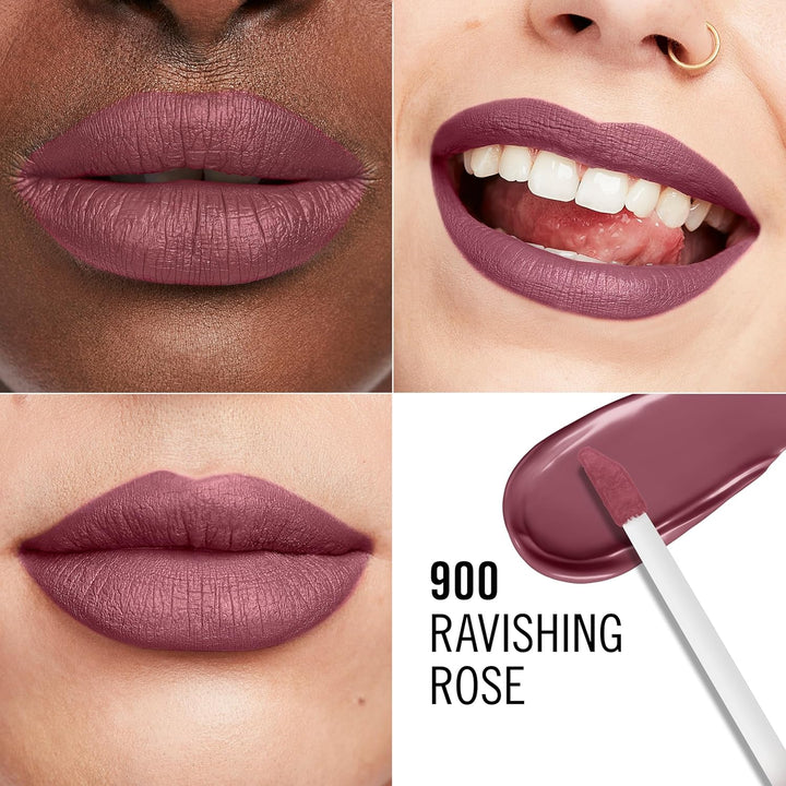 Rimmel London - Lasting Mega Matte Liquid Lip Colour Shade No. 900 Ravishing Rose