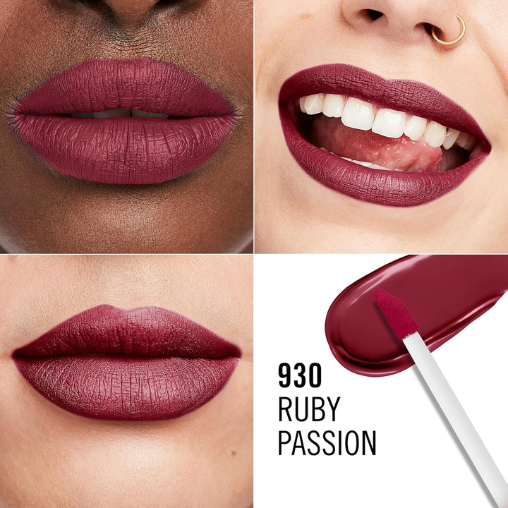 Rimmel London - Lasting Mega Matte Liquid Lip Colour Shade No. 930 Ruby Passion