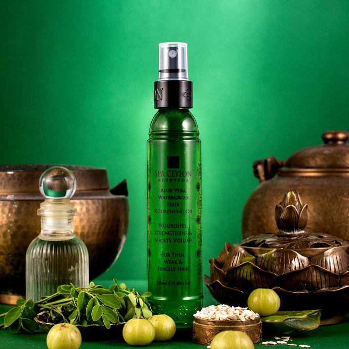 Aloe Vera Watergrass -Hair Nourishing Oil 100ml - (Nourish & Volumize Thin Hair)