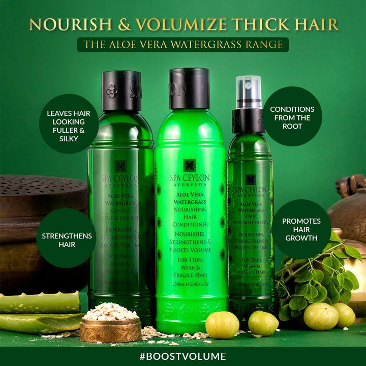 Aloe Vera Watergrass -Hair Nourishing Oil 100ml - (Nourish & Volumize Thin Hair)