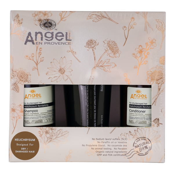Angel En Provence Helichrysum Shampoo + Conditioner + Mask Set