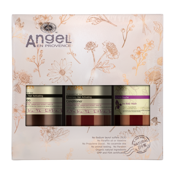 Angel Professional ROSEMARY Duo + Iris Body Wash Gift Pack