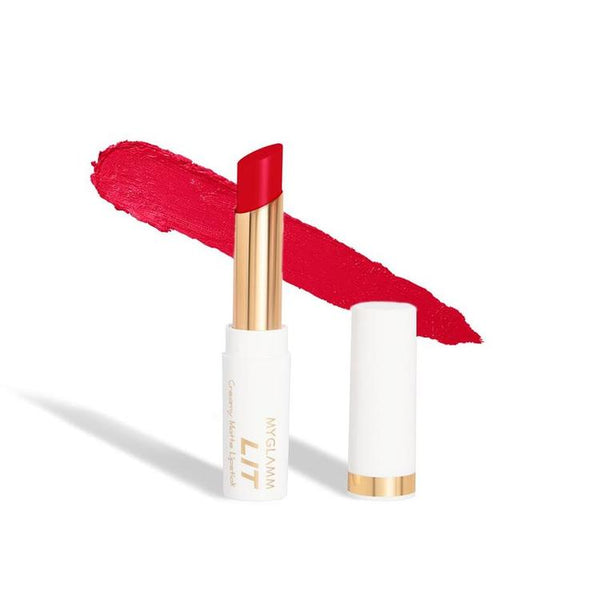 MyGlamm - LIT Creamy Matte Lipstick-Appletini 3.7g