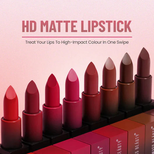 Swiss Beauty - HD Matte Lipstick Peach Day Shade No. 8