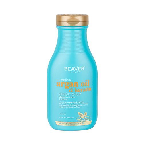 Beaver Argan Oil Keratin Repairing Conditioner 350ml - Kess Hair and Beauty