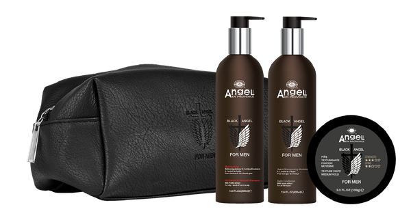 Black Angel Oil Control & Dandruff Duo + Texture Paste Gift Pack - Kess Hair and Beauty
