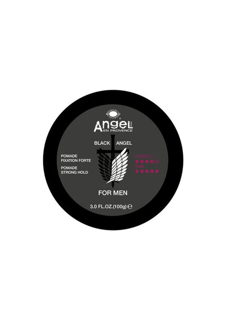 Black Angel for Men Pomade Strong Hold 100g - Kess Hair and Beauty