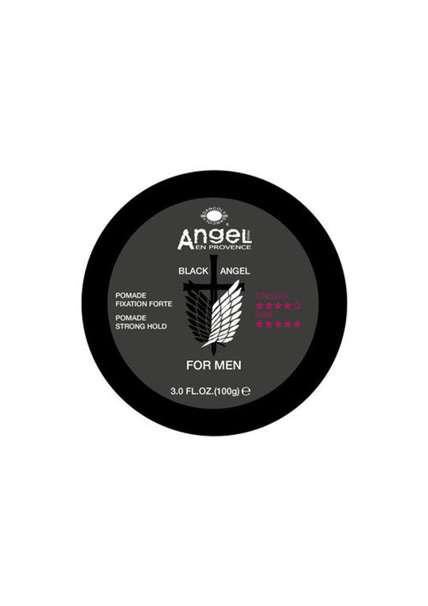 Black Angel for Men Pomade Strong Hold 100g - Kess Hair and Beauty