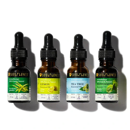 SoulFlower - Lemon, Eucalyptus, Tea Tree & Peppermint Oils Set 15ml