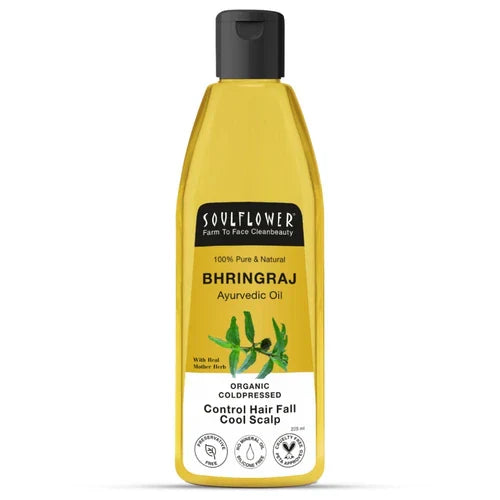 SoulFlower - Bhringraj Hair Growth Oil for Thick, Strong, and Healthy Hair 225ml