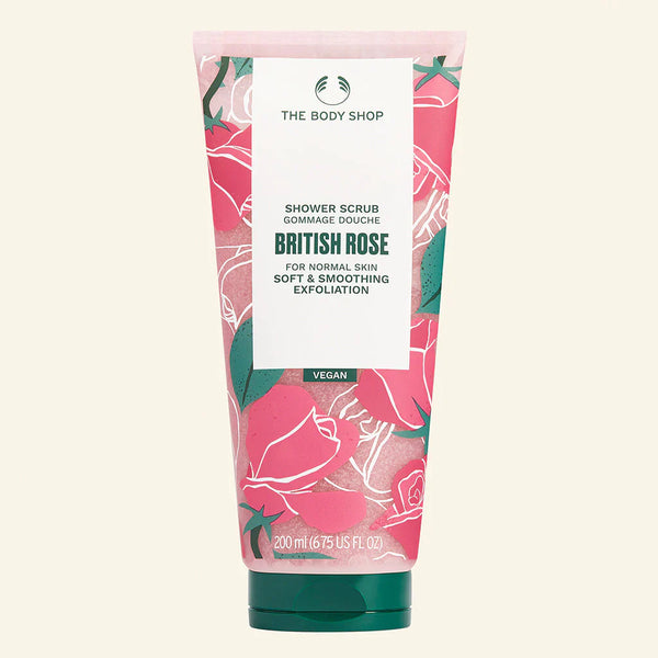 The Body Shop - British Rose Shower Scrub 200ml