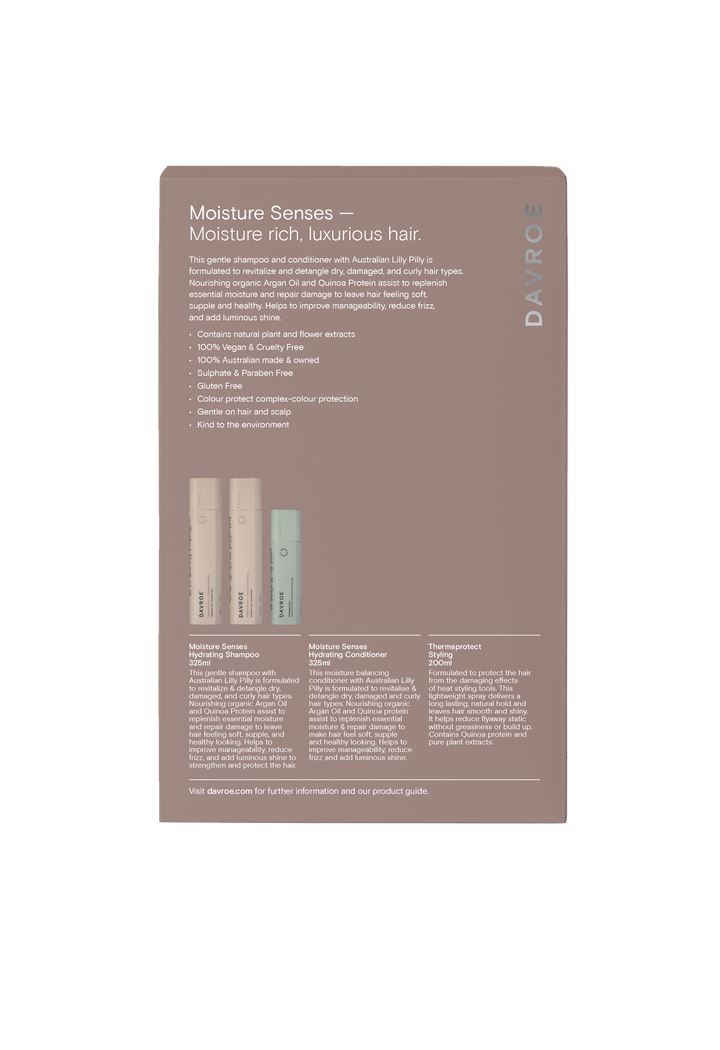 Davroe Moisture Sense with Therma protect Trio Gift Pack - Kess Hair and Beauty