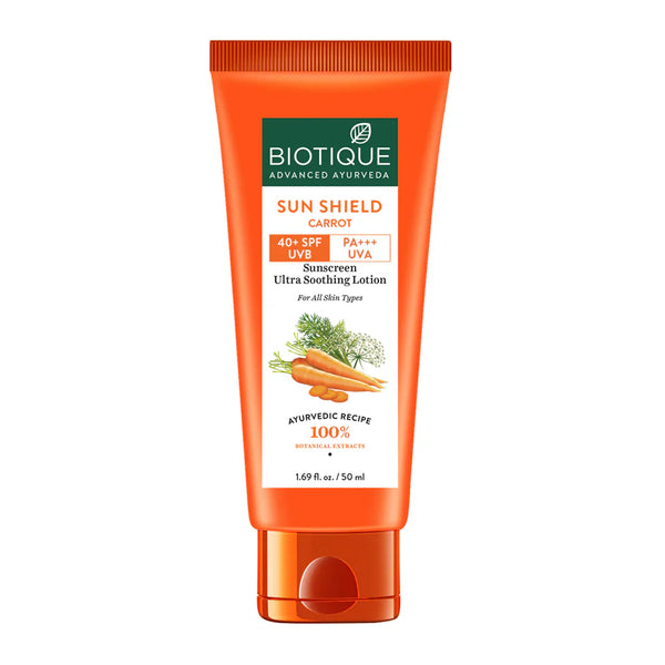 Biotique - Bio Carrot SPF40+ Sunscreen Ultra Soothing Face Lotion 50ml