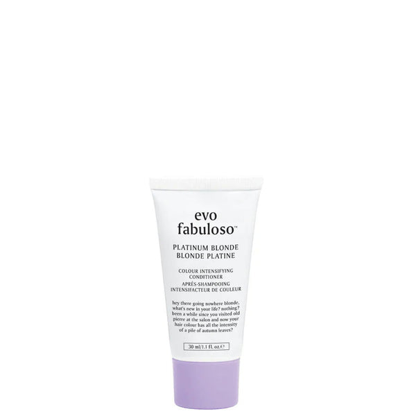 Evo Fabuloso PLATINUM BLONDE Colour Boosting Treatment/Conditioner MINI 30ml - Kess Hair and Beauty