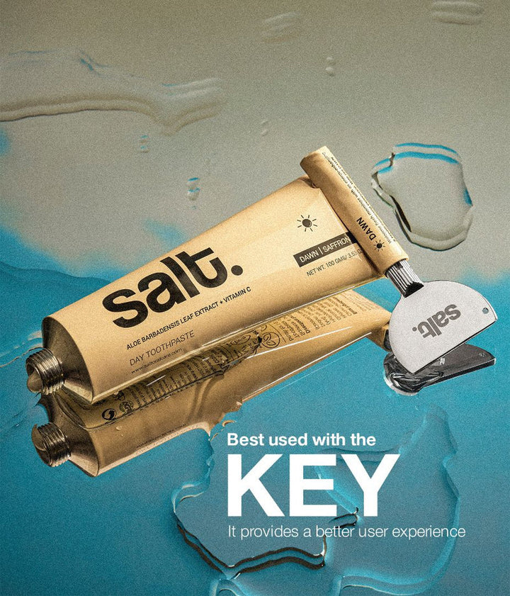 Salt Oral Care - Aloe Barbadensis Leaf Extract + Vitamin C Dawn Saffron Day Toothpaste 100g