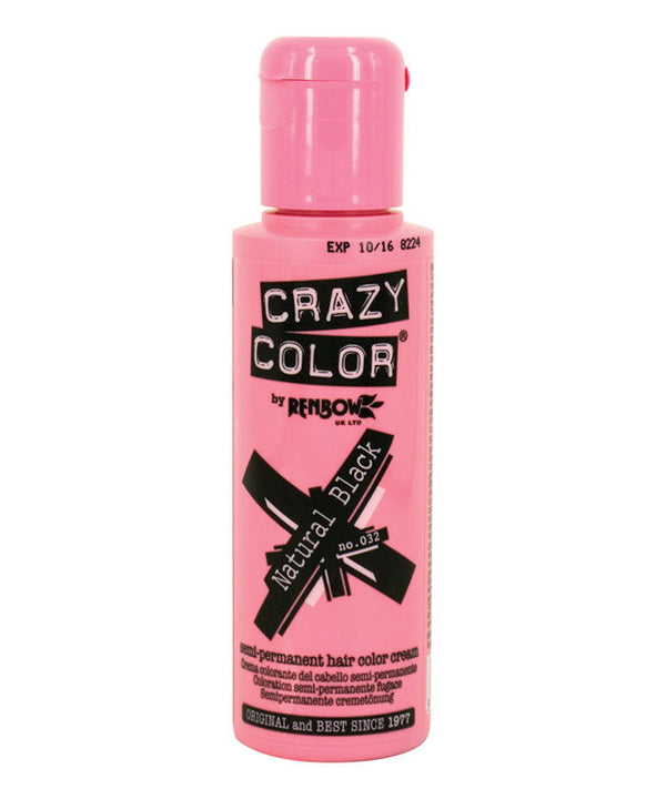 Crazy Color – Natural Black – 100ml - Kess Hair and Beauty