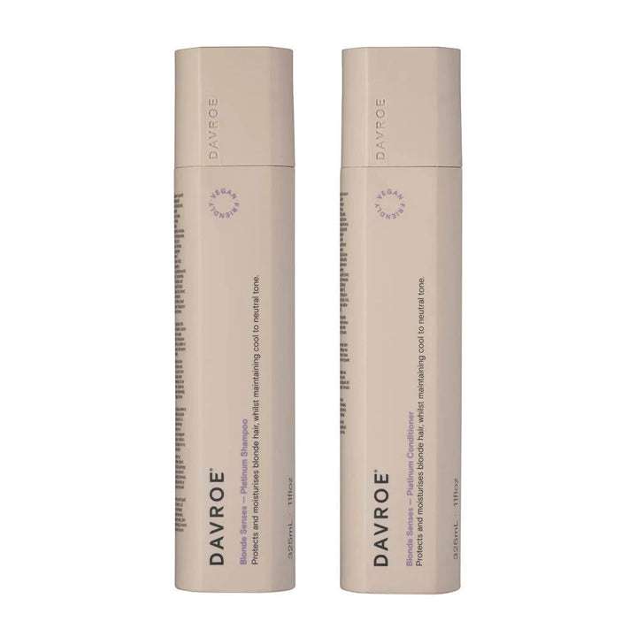 Davroe Blonde  Sense Shampoo and Conditioner 325ml Bundle - Kess Hair and Beauty