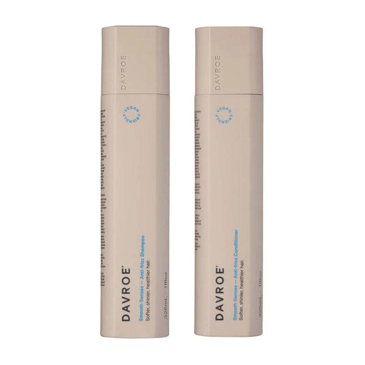 Davroe Smooth Anti Frizz Shampoo and Conditioner 325ml Bundle - Kess Hair and Beauty