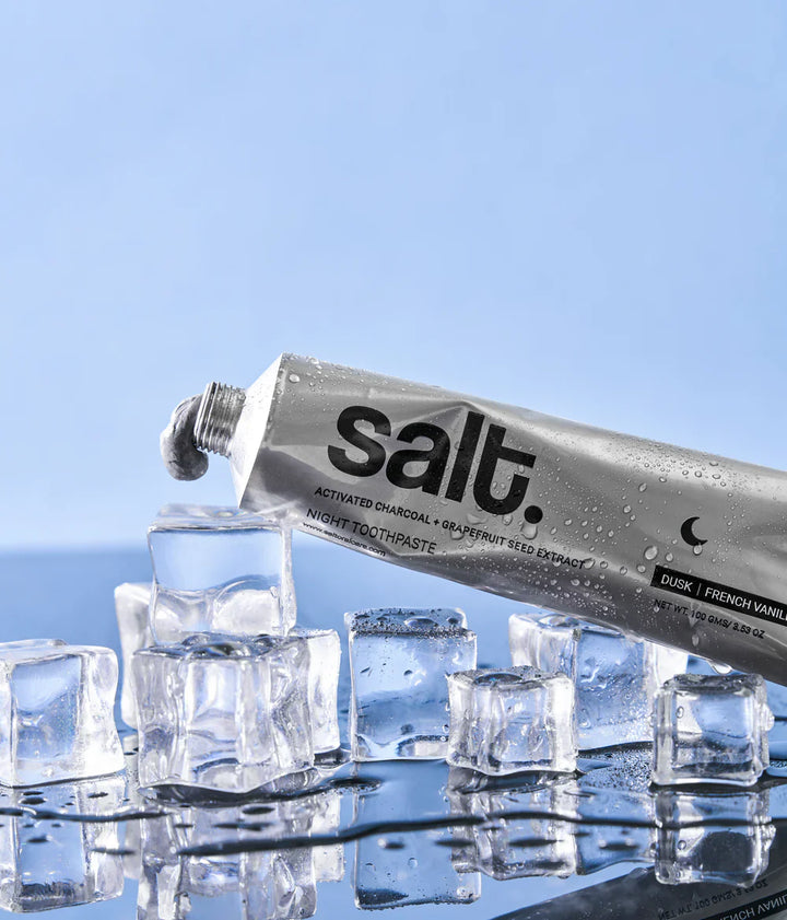 Salt Oral Care - Activated Charcoal + Grapefruit Extract Dusk Vanilla Night Toothpaste 100g