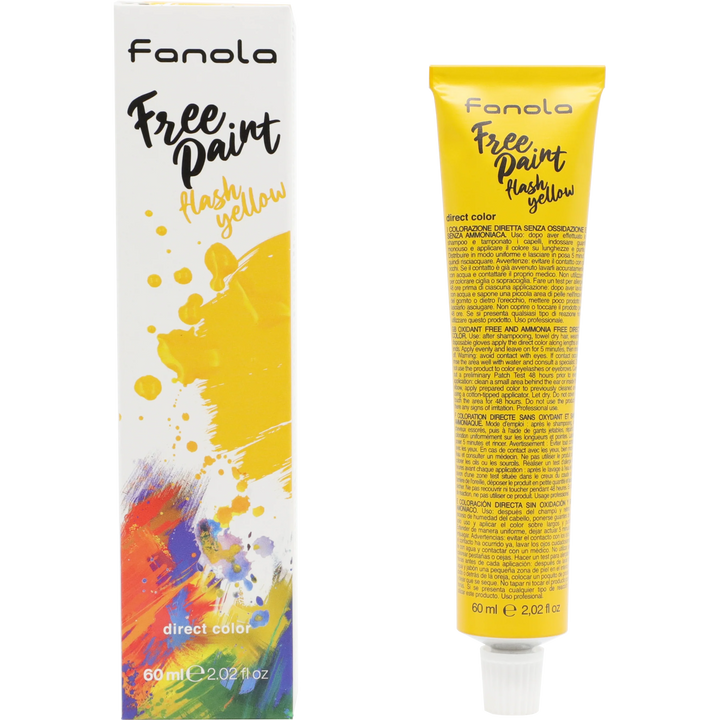FANOLA Free Paint Direct Colour - Flash Yellow (60 ml) - Kess Hair and Beauty