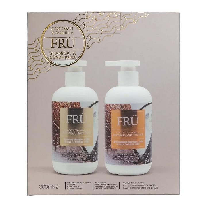FRÜ Coconut and  Vanilla Duo Gift Pack - Kess Hair and Beauty