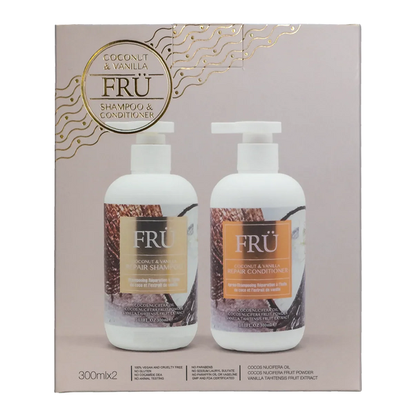 FRÜ Coconut and  Vanilla Duo Gift Pack - Kess Hair and Beauty