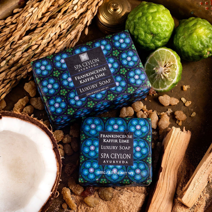 FRANKINCENSE KAFFIR LIME Luxury Soap 100g - Kess Hair and Beauty