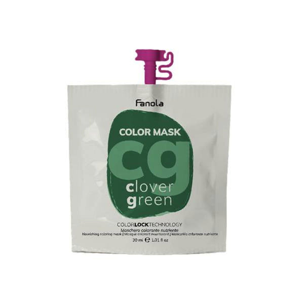 Fanola Colour Mask CLOVER GREEN 30ml - Kess Hair and Beauty