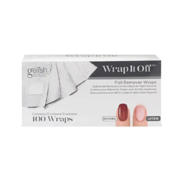 GELISH WRAP IT OFF 100CT - Kess Hair and Beauty