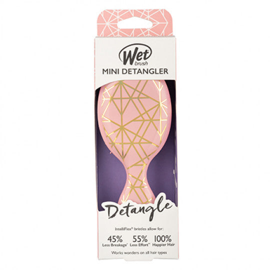 Wet Brush Mini Detangler Geo Peach
