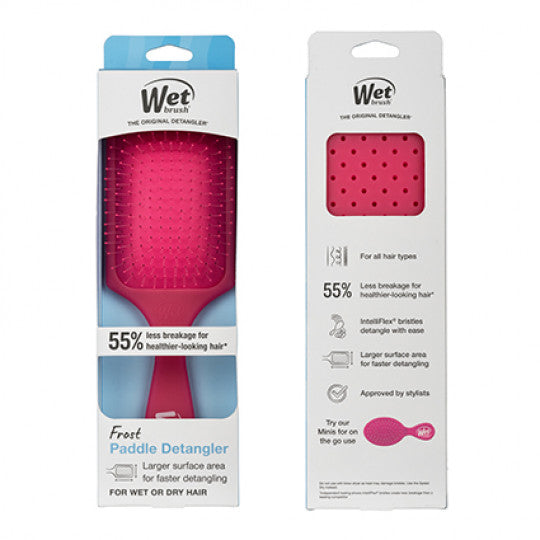 Wet Brush Original Detangler Frost Paddle Detangler Pink