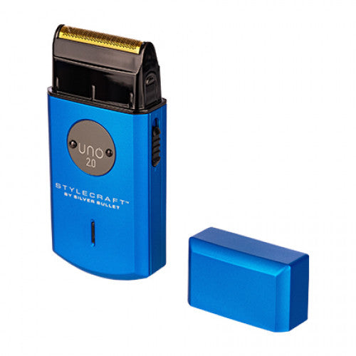 StyleCraft by Silver Bullet Uno 2.0 Single Foil Shaver Blue - Kess Hair and Beauty