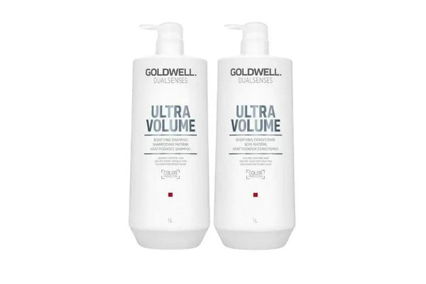 Goldwell Dualsenses Ultra Volume 1 Litre Taming Shampoo and Conditioner Bundle - Kess Hair and Beauty