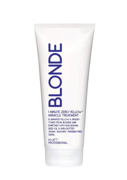 HL Blonde 1 min Zero Yellow Miracle Treatment 200ml - Kess Hair and Beauty