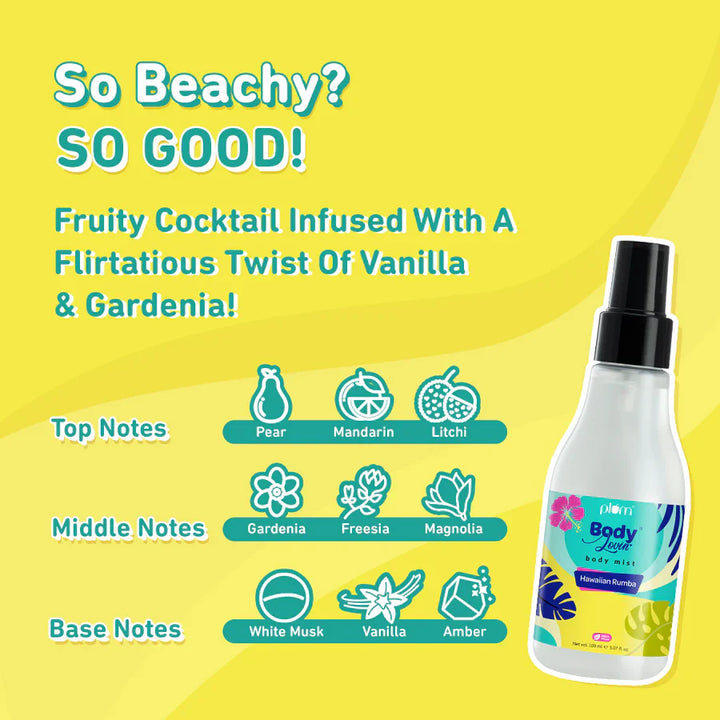 Plum - Hawaiian Rumba Body Mist by Plum BodyLovin 100ml