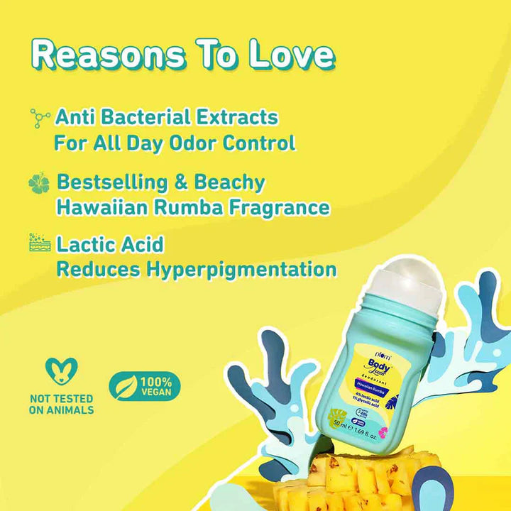 Plum - Hawaiian Rumba Deodorant Roll On by Plum BodyLovin 50ml