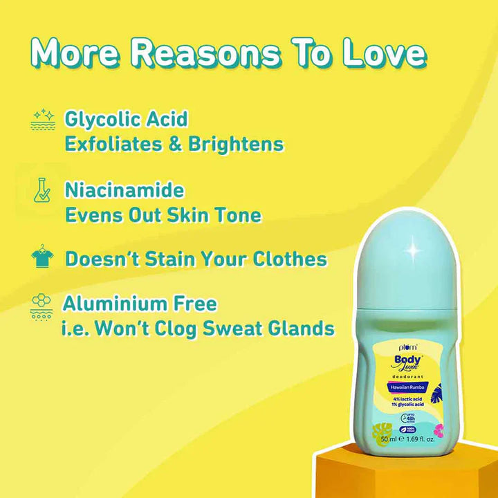 Plum - Hawaiian Rumba Deodorant Roll On by Plum BodyLovin 50ml