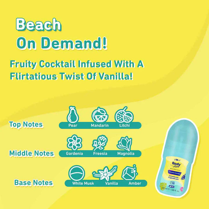 Plum - Hawaiian Rumba Deodorant Roll On by Plum BodyLovin 50ml