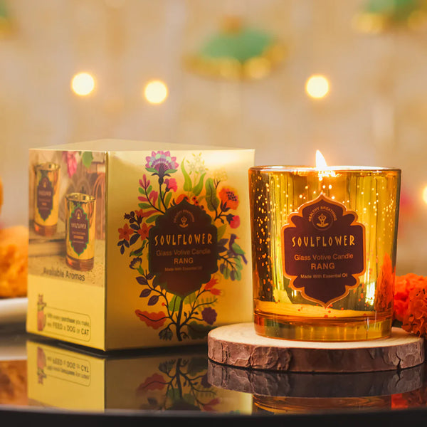 SoulFlower - Soulflower Glass Votive Candle Rang
