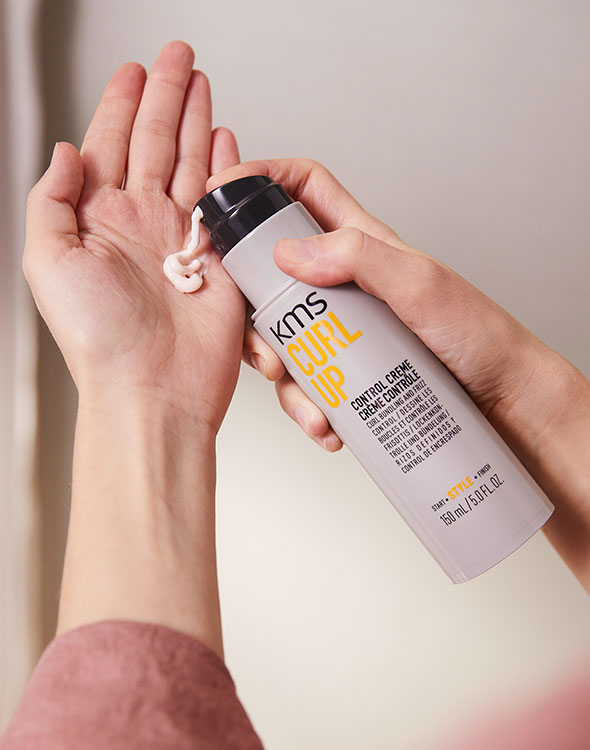 KMS Curl Up Control Crème - 150ml - Best Selling Curl Enhancer in NZ - Kess Hair and Beauty