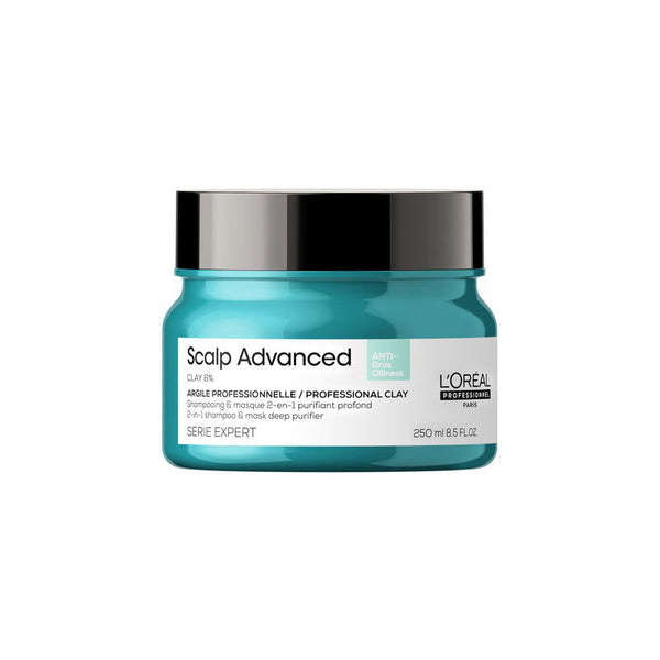 L'Oreal Scalp Advanced Anti-Oiliness 2in1 Deep Purifier Clay 250ml - Kess Hair and Beauty